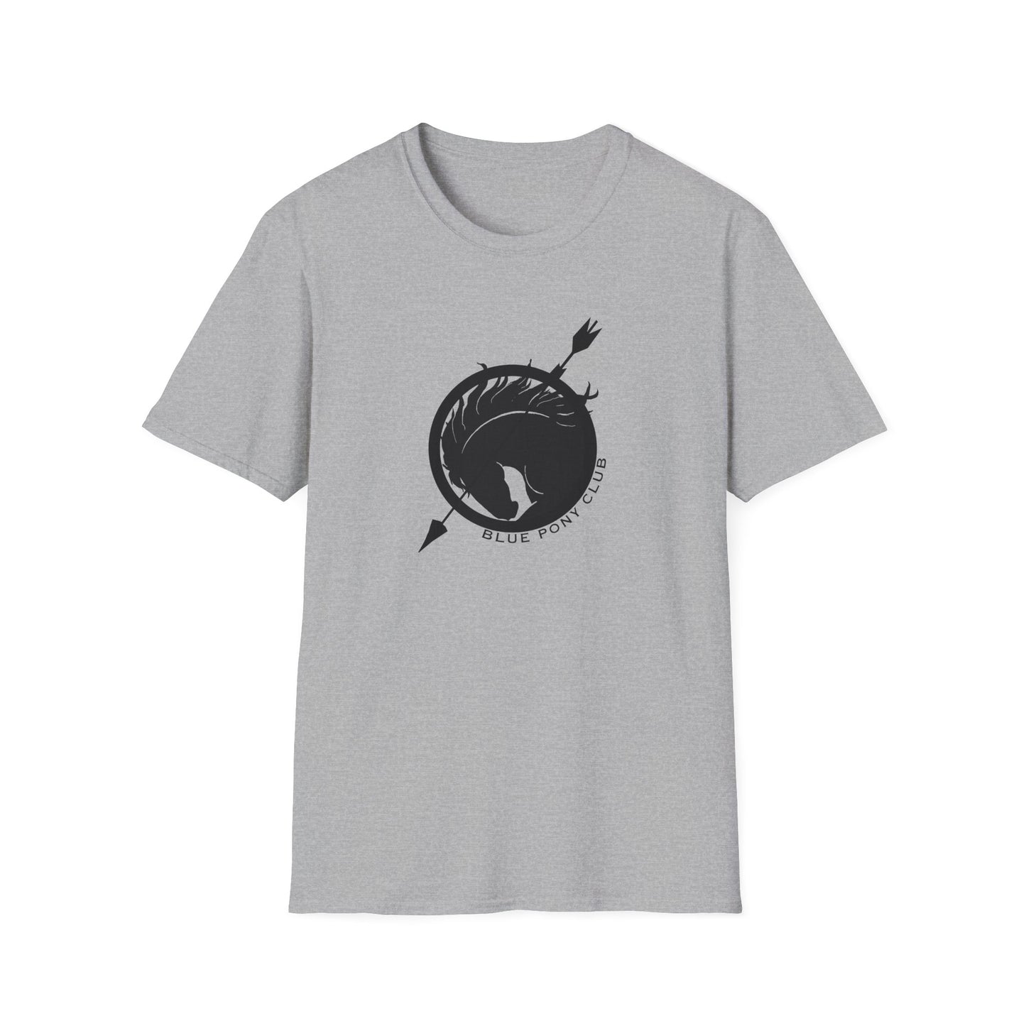 Blue Pony Club & Social Justice Message - Unisex Softstyle T-Shirt