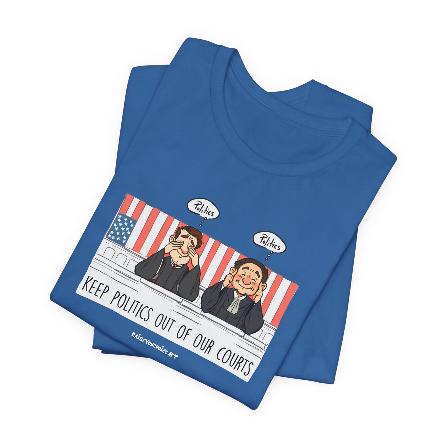 Keep Politics out of Court, unisex tee