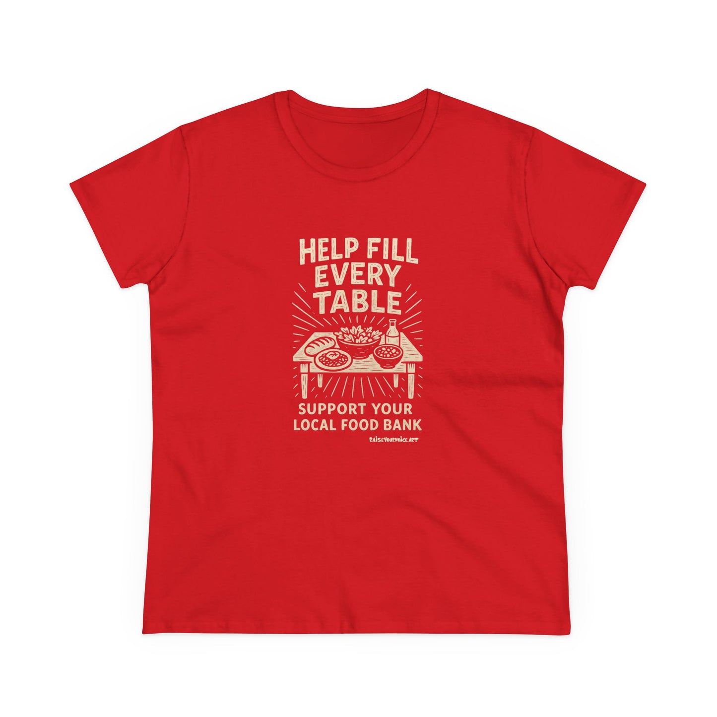 Help Fill Every Table Food Insecurity Awareness Women's Tee
