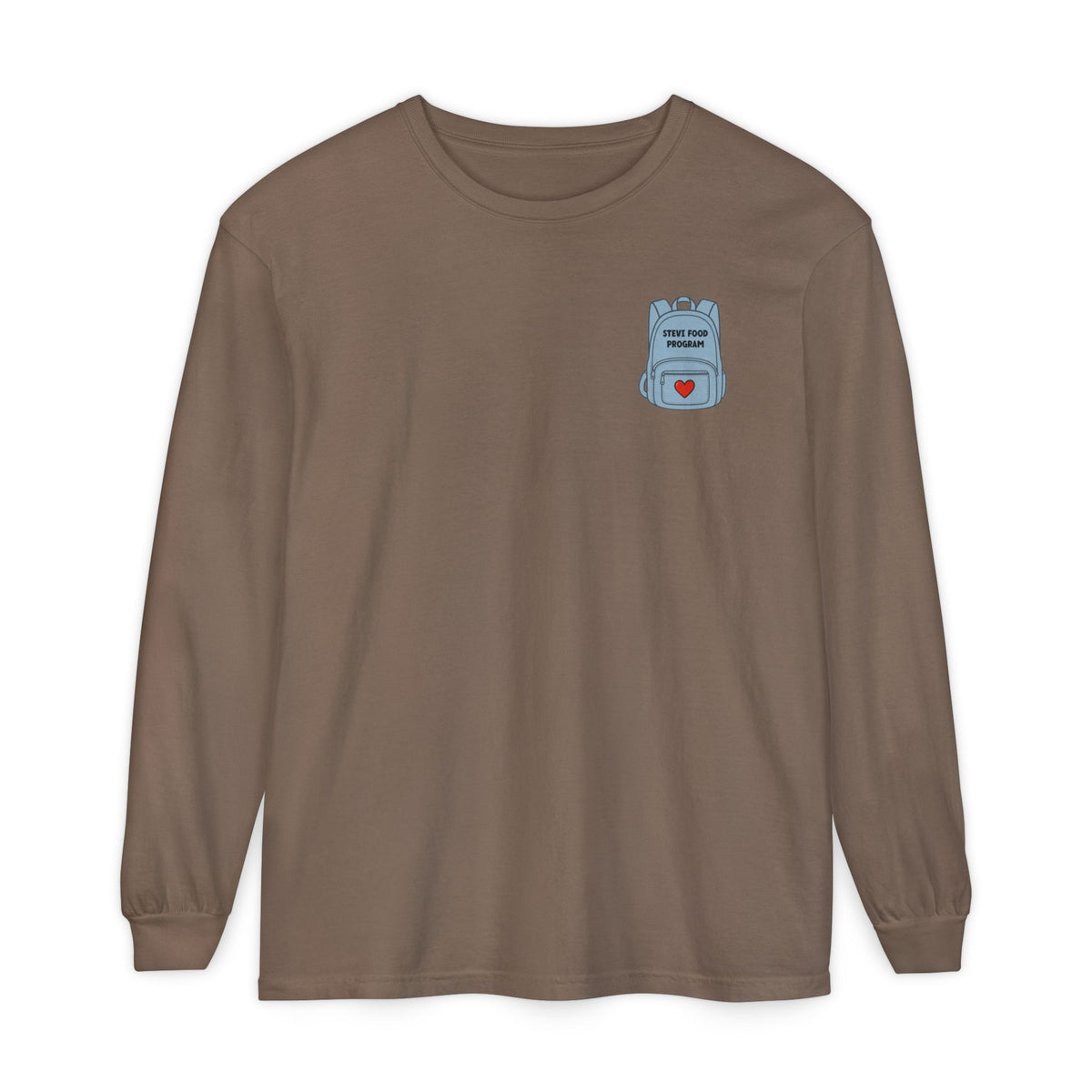 Stevi Food Program in the round, image on the back - Unisex Long Sleeve