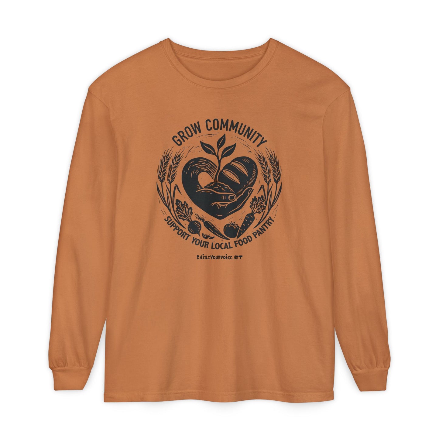Grow Community Food Security Awareness Unisex Long Sleeve Tee
