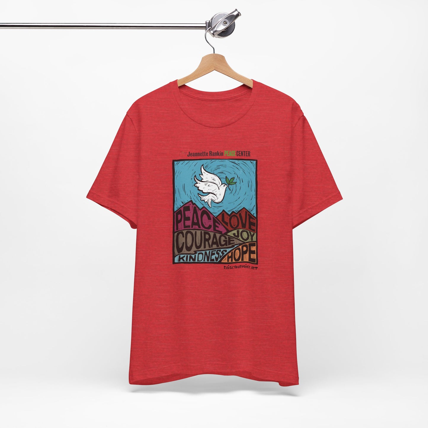 Jeannette Rankin Peace Center Unisex Jersey Short Sleeve Tee