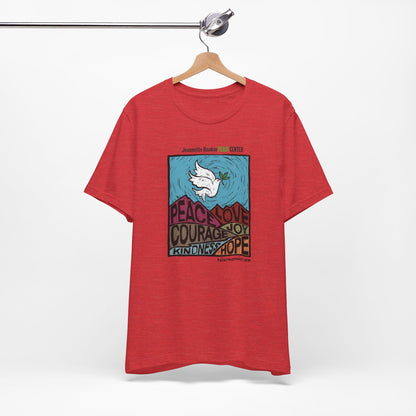 Jeannette Rankin Peace Center Unisex Jersey Short Sleeve Tee