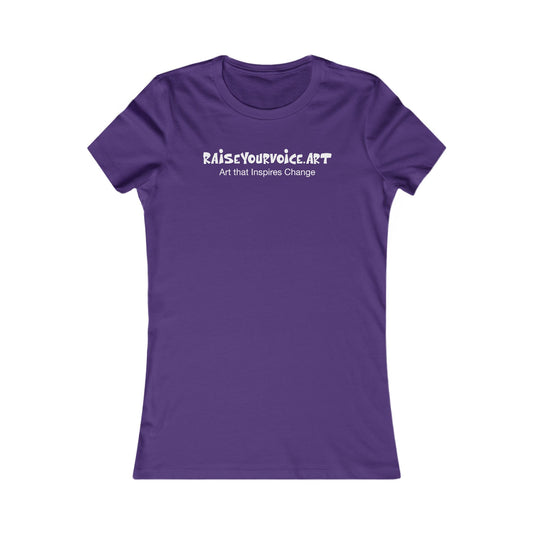 RAISEYOURVOICE.ART Women's Tee - Art that inspires change