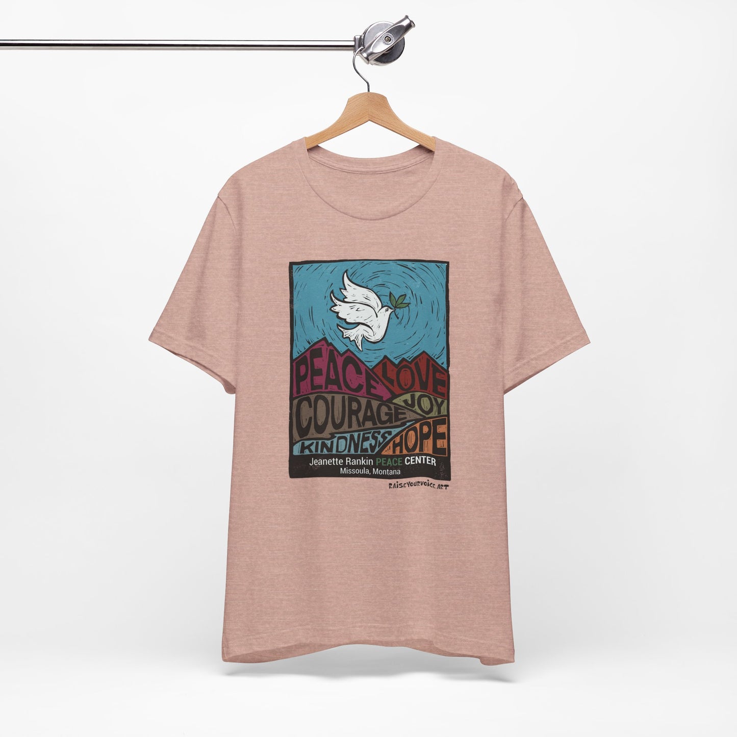 Jeannette Rankin Peace Center Unisex Jersey Short Sleeve Tee