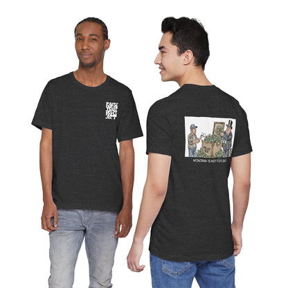Montana Plan Ballot Box, image on back, unisex tee