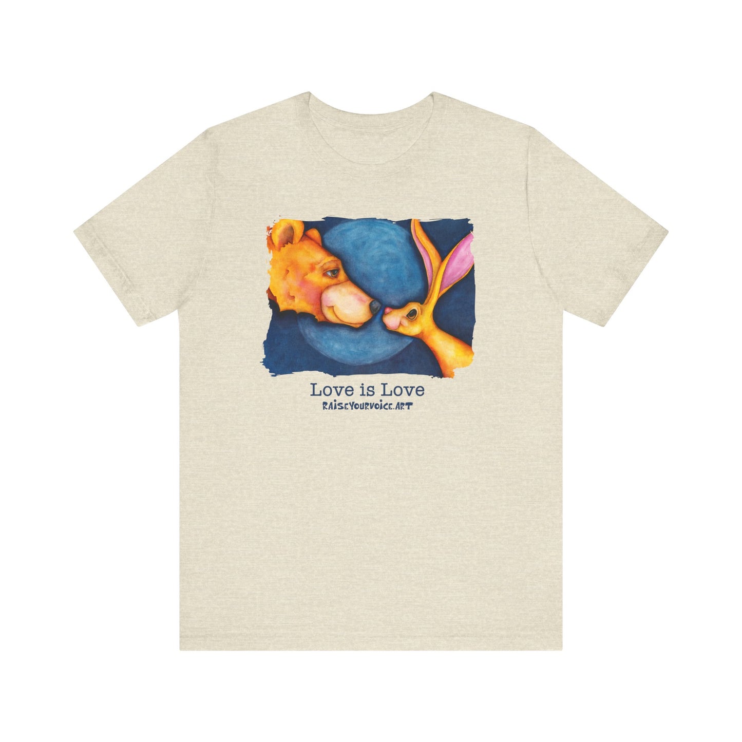 Love is Love Unisex Jersey Tee - Cute Animal 'Lovers' Shirt