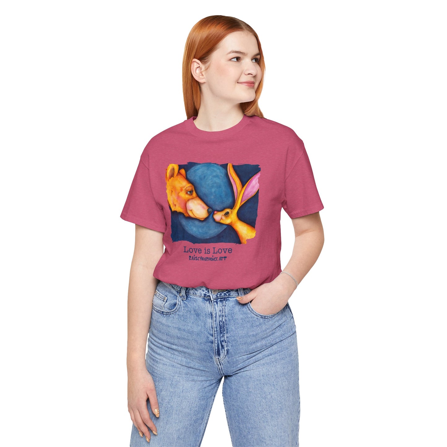 Love is Love Unisex Jersey Tee - Cute Animal 'Lovers' Shirt