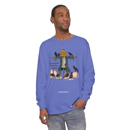Stevensville Scarecrow Festival – Unisex Garment-dyed Long Sleeve T-Shirt
