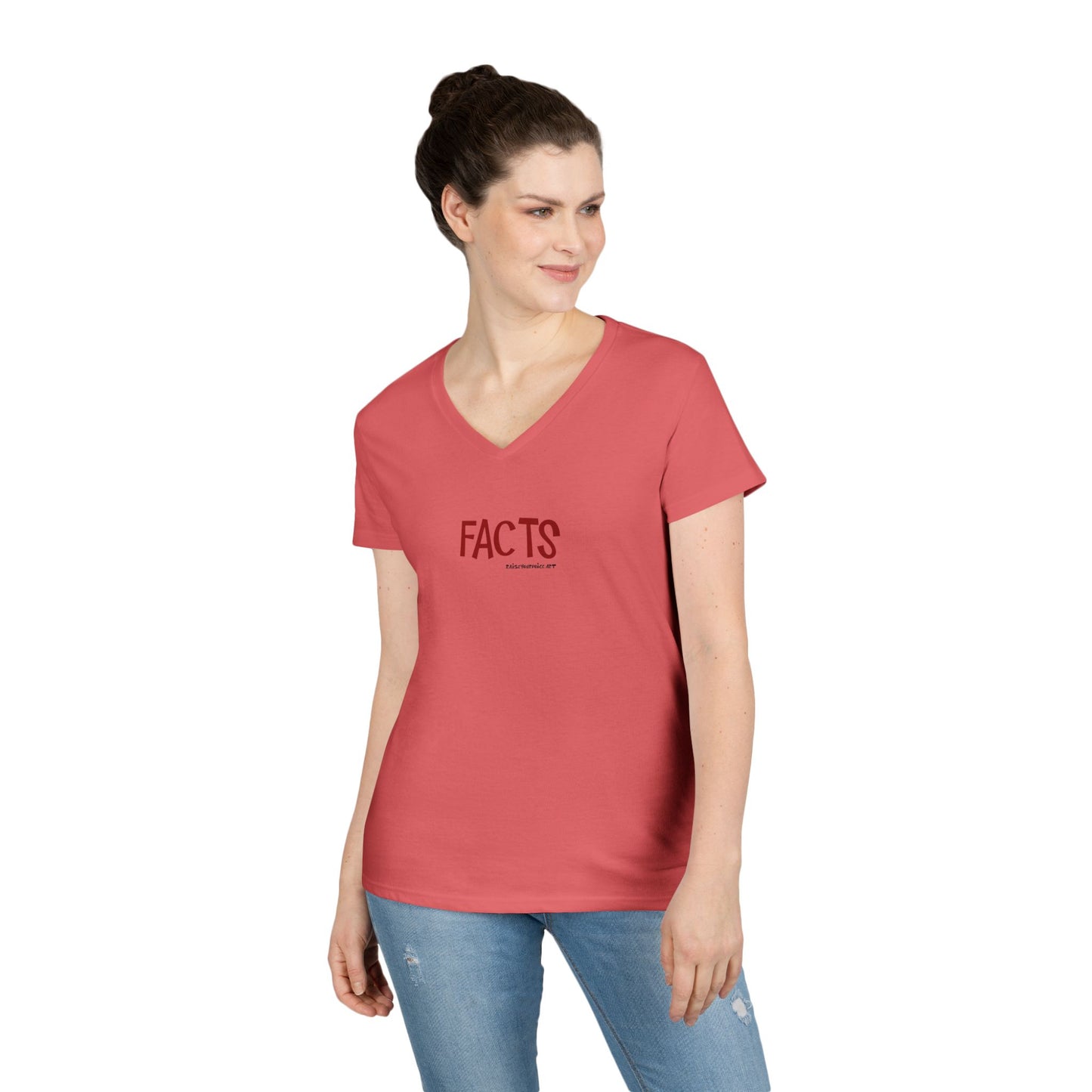 Facts - women's v-neck tee