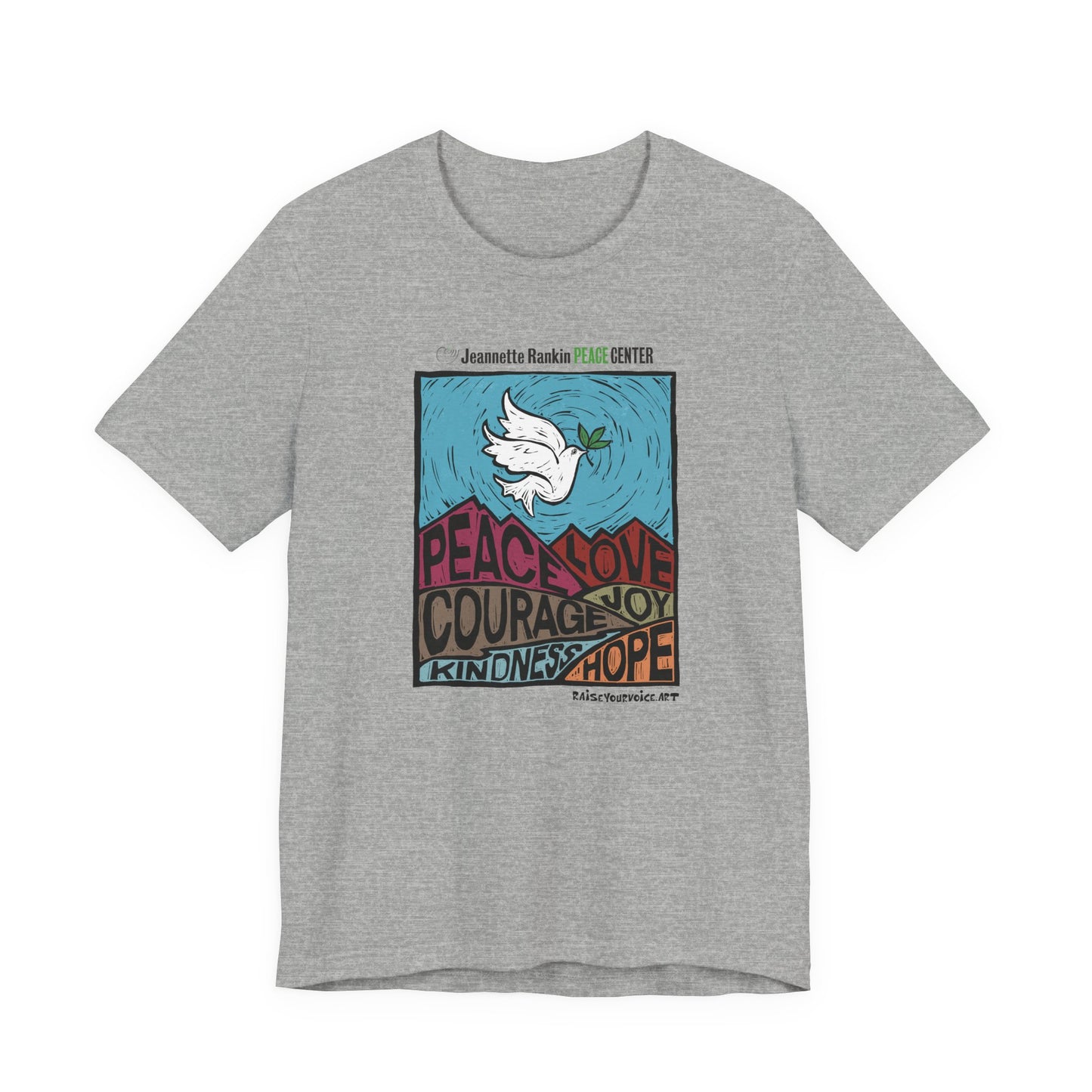 Jeannette Rankin Peace Center Unisex Jersey Short Sleeve Tee