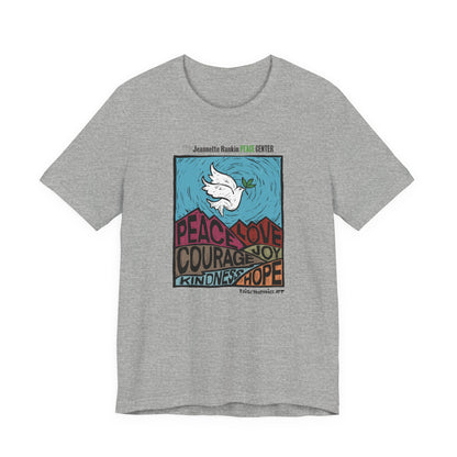 Jeannette Rankin Peace Center Unisex Jersey Short Sleeve Tee
