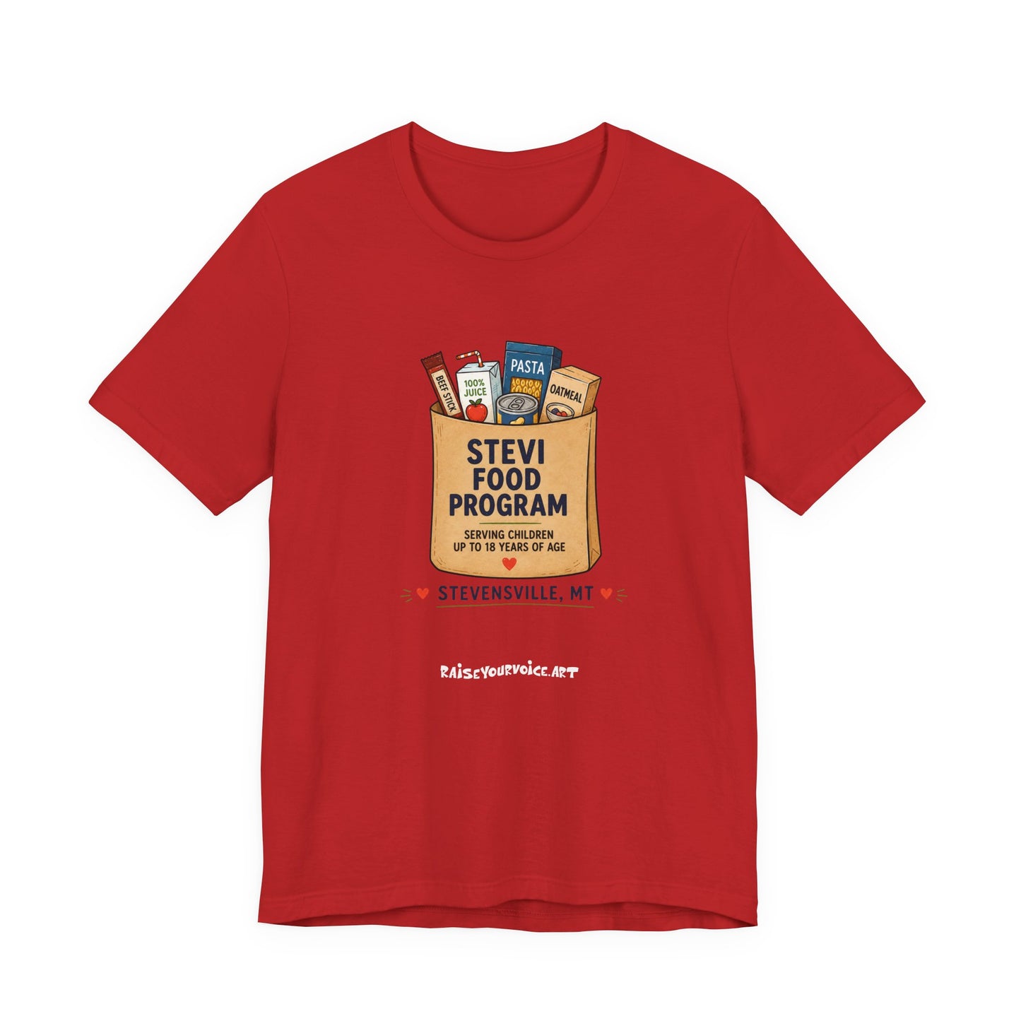 Stevi Food Program Grocery Bag – Unisex Jersey Short Sleeve Tee