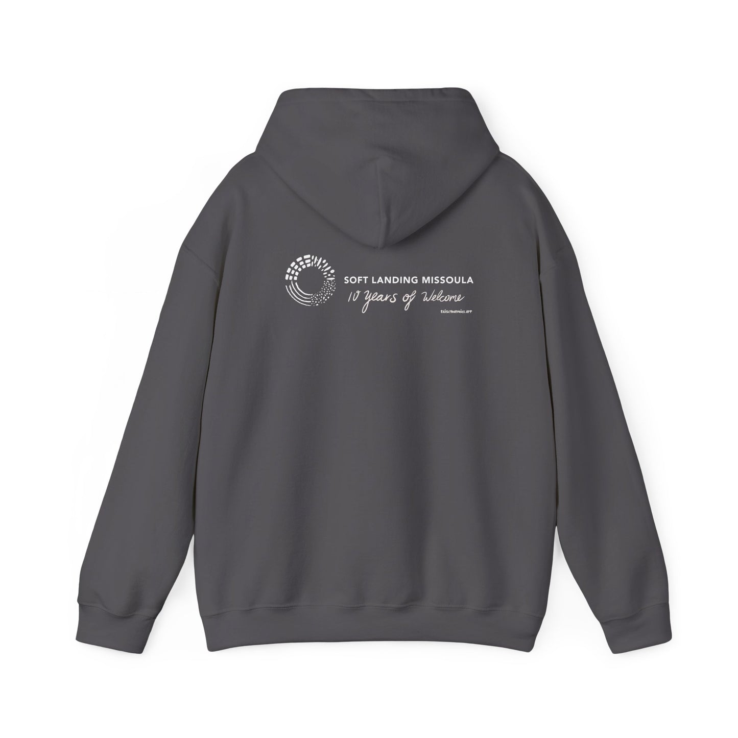 Soft Landing Missoula - 10 Years Welcome, unisex hoodie.