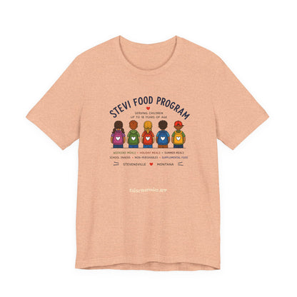 Stevi Food Program Backpacks – Unisex Jersey Short Sleeve Tee