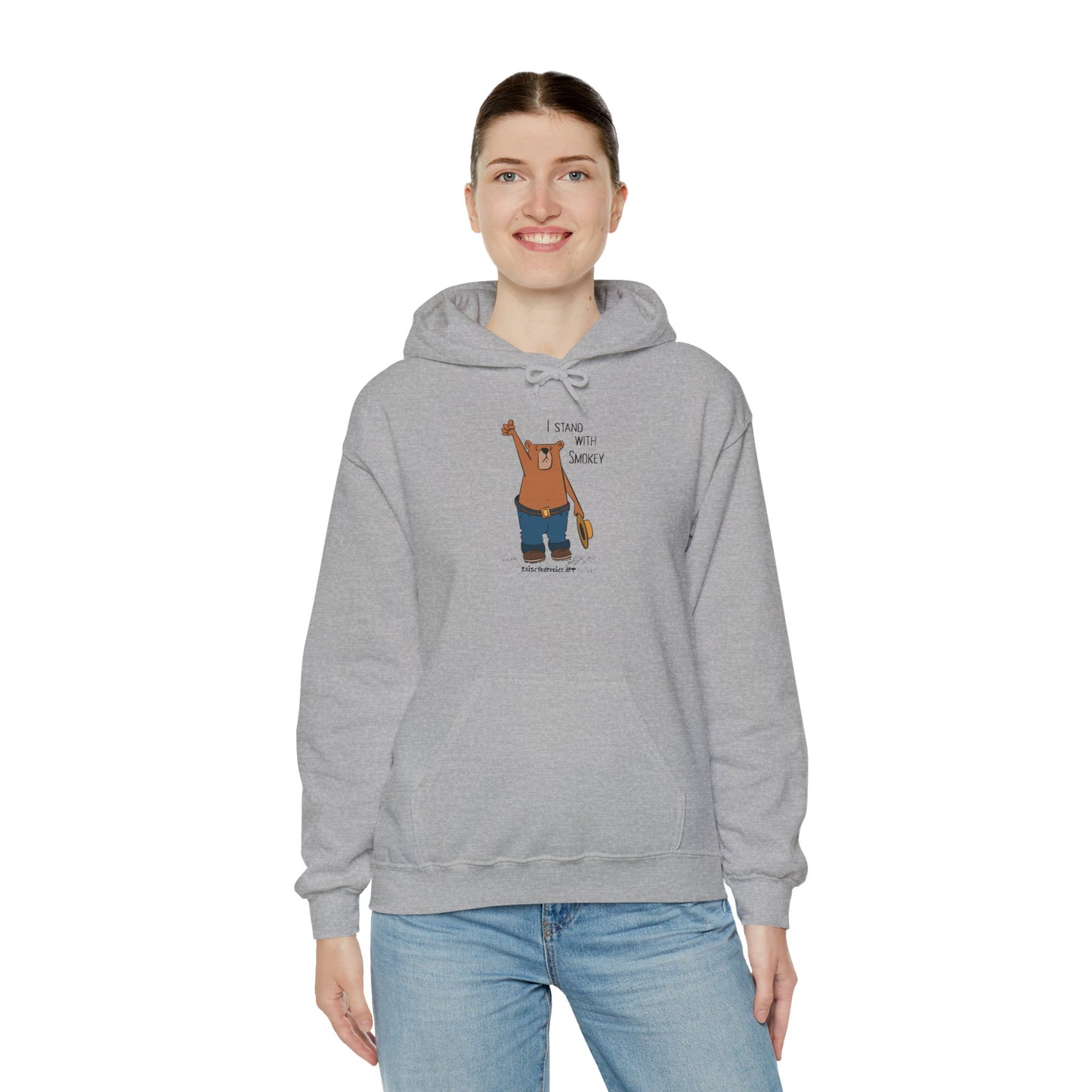 I Stand With Smokey Hoodie - Unisex Heavy Blend™ Sweatshirt for Nature Lovers