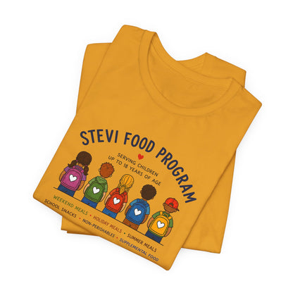Stevi Food Program Backpacks – Unisex Jersey Short Sleeve Tee