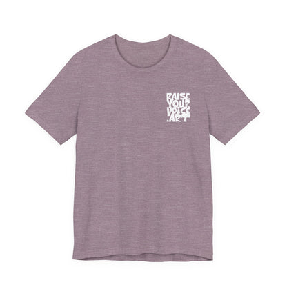 The Montana Plan, Buried in Anonymous Money, image on the back, Unisex Jersey Short Sleeve Tee
