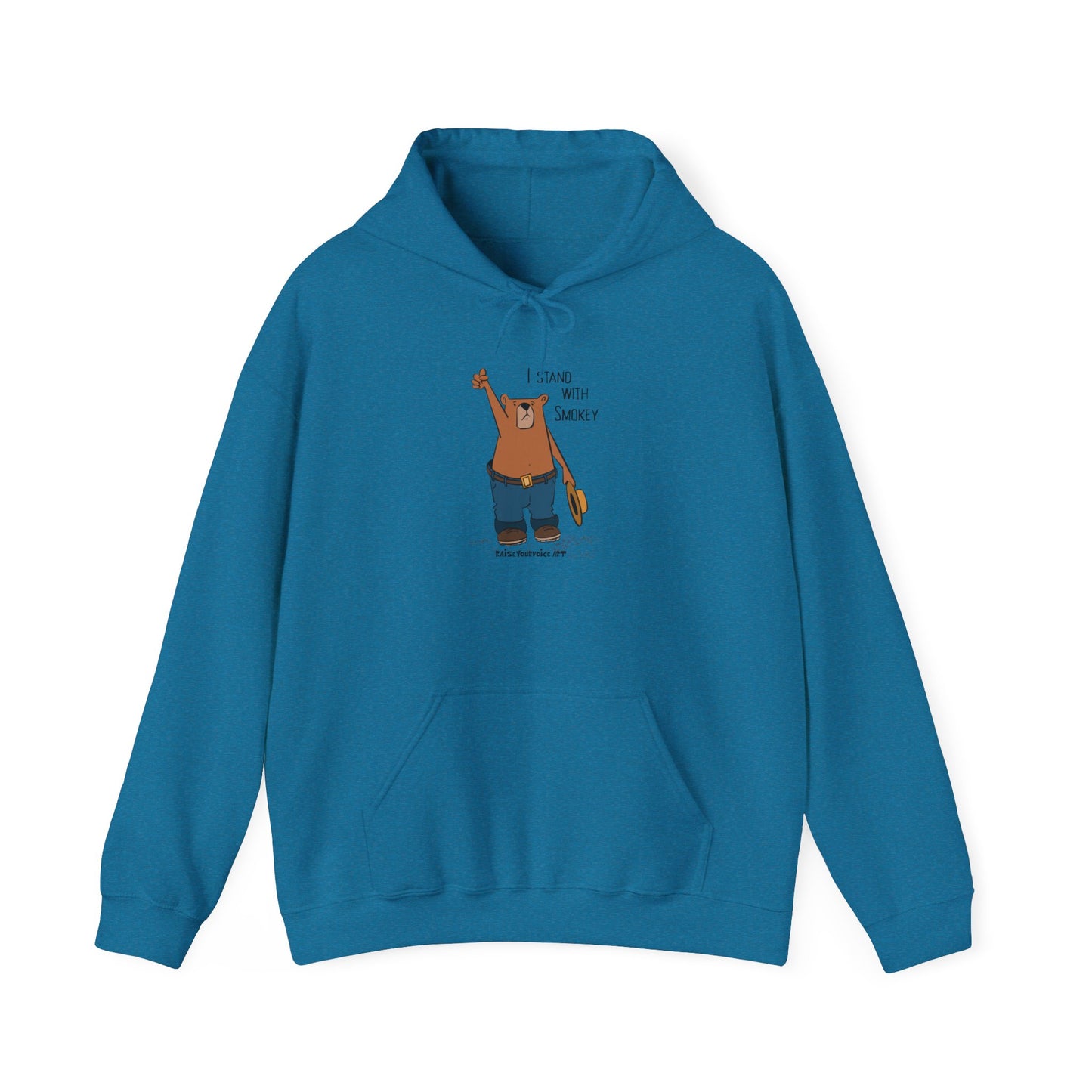 I Stand With Smokey Hoodie - Unisex Heavy Blend™ Sweatshirt for Nature Lovers